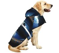 The Peak In Blue Eyes Waterproof Dog Raincoat And Rain Jacket For Small Medium Large Dogs With Reflective Stripes And Adjustable Belly Strap