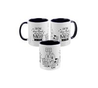 The Peanuts Snoopy "Ein Tag ohne Buch ist wie eine Nacht ohne Sternen" Coffee Mug Ceramic Blue White 320 ml