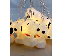 The Peanuts Snoopy LED Fairy Lights 2m with 10 LEDs Warm White Battery Operated Decoration for Indoors USB-C Connection