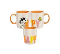 The Peanuts Snoopy Mug - Happy Coffee Mug Ceramic White / Orange 320 ml