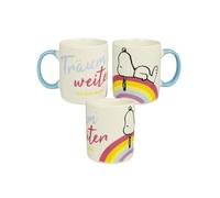 The Peanuts Snoopy Mug with German Text "Träum weiter - ich tu's auch - Ich tu's auch [German Language] [German Language] [German Language] Ceramic