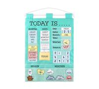 The Peanutshell Preschool Educational Wall Calendar - 53 Fabric Pieces for Months, Days, Years, Weather, & Seasons