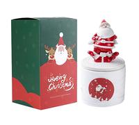 (The Pears And Freesia) Santa Statue Candle Christmas Candle Cup Scented Candles Home Decor Gift