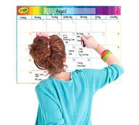 The Peel People, Dry Erase Calendar Board - Whiteboard for Family Schedules, School Classrooms, or Office Use, Great for Teachers and Kids, Large Size, White