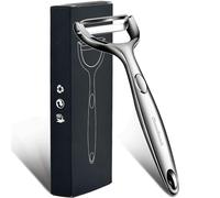 The peeler is made of stainless steel, thick material, easy to peel. Vegetable peeler. Professional peeler. Carrot peeler. Peels potatoes and vegetables. Piranha peeler. potapeeler