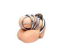 The Pen Deluxe Stainless Steel Locking Chastity Cage