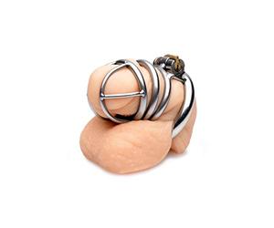 The Pen Deluxe Stainless Steel Locking Chastity Cage