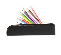 The Pen Holder - Slim & Desk Organizer | Portable Fashion School Supplies Storage Bag with Slide Zipper for College Students and Teens, Black, riferimento alla descrizione, Please refer to