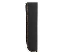 The Pen Holder - Slim Leather Pencil Case for Pencils and Pens | Slim Zipper Bag Organizer Stationery School Supplies for Office Students Adults, Black, riferimento alla descrizione, Please refer