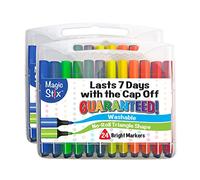 The Pencil Grip Magic Tri Stix, Non-Toxic and Washable Markers For Kids, 24 Assorted Stix Markers, TPG-397, 2 Pack