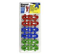 The Pencil Grip Magnet Man People Shaped Magnet Clips, Assorted Color, Set of 12, TPG-13212P