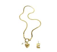 The Pendant Necklace Features 26 Letters For Women(Necklace-Letter E)