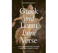 The Penguin Book of Gr nd Latin Lyric Verse
