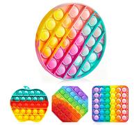 The Penguin Crafts Push Bubble Poppets Sensory Toy - Circle Push Poppets Bubble Fidget Toy - Push Poppets Sensory Bubbles Toy - Circle Push Bubbles Poppets Stress Relief Sensory Toy