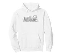 The Pennsylvania 1863 0-12-0 Steam Locomotive Diagram Pullover Hoodie