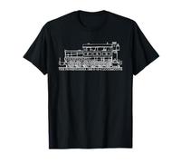 The Pennsylvania 1863 0-12-0 Steam Locomotive Diagram T-Shirt