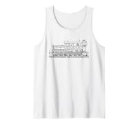 The Pennsylvania 1863 0-12-0 Steam Locomotive Diagram Tank Top