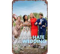 The People We Hate at the Wedding Vintage Tin Sign Wall Art Decor - Retro Sign for Home Patio Decor Gifts Movie Poster - 8x12 Inch