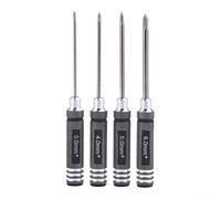 The perfect addition to your toolkit This set of four cross screwdrivers provides the precision you need when working on your favorite helicopters (black)