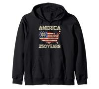 The perfect apparel for 4th of July and Patriotic Americans. Zip Hoodie