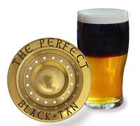 The Perfect Black and Tan Beer Layering Tool - Bartender/Bar Accessory for Layered Beer Cocktails (Gold PVD Stainless Steel)