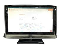 The Perfect Dust Cover, Black Nylon Cover with Clear Front Compatible with 23-inch LED/LCD Monitors, Anti Static, Waterproof Monitor Cover Dimensions 22''W x 2.5''D x 14''H by The Perfect Dust Cover