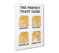 The Perfect Toast Guide Canvas Print | Gallery Wrapped 30mm Frame Wall Art | 20x14 inches | Ready to Hang | Modern Picture | Living Room Bedroom Lounge Office