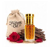 The Perfume Oil Rose Oud 6ml Roll-On Attar - Long Lasting Alcohol-Free Arabian Fragrance with Woody, Rosy & Leathery Notes, Unisex Travel Size Essential Oil for Men & Women