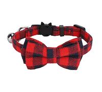 The Pet Collar Adopts A Comfortable Buckle Design, Which Is Suitable For Cats. The Main Function Is Easy To Wear. The Fabric Material Is Soft And The Collar Is Wide. Blue (Red Grid)