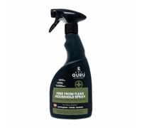 The Pet Guru - Free From Fleas Household Flea Spray - Natural Fast Acting - Home Flea Control - Dogs and Cats, 500ml- Spray For Furniture - No Stain - Toxin Free