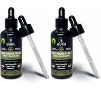 The Pet Guru - FREE FROM FLEAS Spot-on Drops for Cats - Non-toxic Natural Fast Acting Spot-on Flea Treatment - Flea Control, 100ml (Pack of 2)
