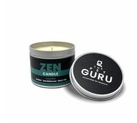 The Pet Guru - Pet Friendly Scented Candle - Zen Calming Amber Sandalwood Birch Tar Essential Oils - 190gm - Over 30 Hours burntime - Organic Vegan Soy Wax