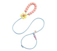 The Pet Leash Dog Lead is 150cm Long. The Flower Pet P Chain Won't Pinch Your Hand And Can Be Carried Diagonally With The Adjustable Dog Leash.(Blue)