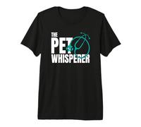 The Pet Whisperer Stethoscope Paw Veterinary Medicine Premium T-Shirt