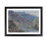 The Petite Creuse River By Claude Monet Classic Painting Framed Print | A3 Black Framed Wall Art | Ready to Hang | Classic Landscape Picture | Living Room Bedroom Lounge Office