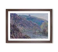 The Petite Creuse River by Claude Monet Framed Print | A2 Walnut Framed Wall Art | Ready to Hang | Modern Landscape Picture | Living Room Bedroom Lounge Office