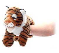 The Petting Zoo Tiger Hand Puppet Stuffed Animal Plushie, Gifts for Kids, Puppetz Animals, Tiger Interactive Puppets Plush Toy 16 Inches