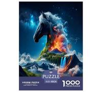 The Phantom Body of A Horse 1000 Piece Jigsaw Puzzles for Adults Fun, Challenging & Brainteasing Beautiful Home Decoration Challenge High Difficulty 38x26cm/1000pcs