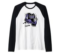 The Phantom He Finds You Retro Comic Raglan Baseball Tee