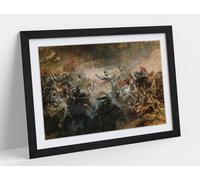 The Phantom Horseman,Sir John Gilbert Stunning Framed Wall Art Print Picture - A1 - Black Frame