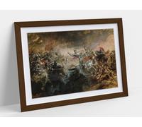 The Phantom Horseman,Sir John Gilbert Stunning Framed Wall Art Print Picture - A2 - Walnut Frame