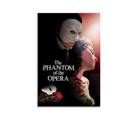 The Phantom Of The Film Opera Musical Romantic Drama Retro Movie Poster Wall Art Canvas Aesthetic Cover Poster Vintage Music And Movies Decorative Painting for Living Room Bed Room 12x18inch(30x45cm)