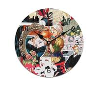 The phantom of the opera Frameless minimalist PVC clock featuring whisper-quiet sweep seconds and durable construction, perfect for any living or office space.