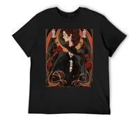 The Phantom of The Opera Men's Pack of 3 Cotton Crew Neck Tees Value Set Basic Short Sleeve Shirts with Consistent Fit for Wardrobe Essentials Black