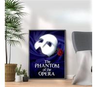 The Phantom of The Opera1 Poster Print, Musical Print, A4 A3 West End Broadway Theatre Show, Wall Art Deco Special Canvas West End Print, London theatre art frame options (A4 Print Only)