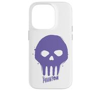 The Phantom Purple Skull Graffiti Paint Retro Comic Case for iPhone 14 Pro