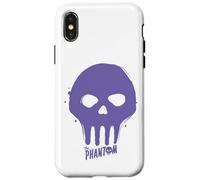 The Phantom Purple Skull Graffiti Paint Retro Comic Case for iPhone X/XS
