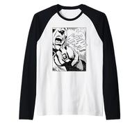 The Phantom Retro Comic Wham Punch Raglan Baseball Tee