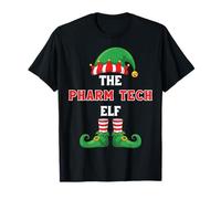 The Pharm Tech Elf Christmas for Pharmacy Technician T-Shirt