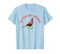 The Pheasant Whisperer Funny Wildlife & Hunting Graphic T-Shirt, Men, Baby Blue, XX-Large